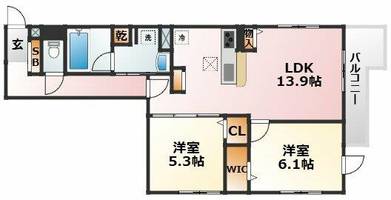 物件の間取り画像