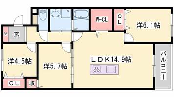 物件の間取り画像