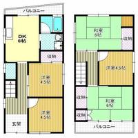 大阪府羽曳野市東阪田(一戸建)の賃貸物件の間取り