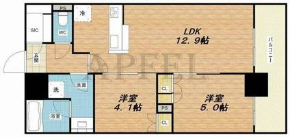 RJR堺筋本町タワーの間取り