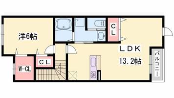 ウッドパストラルⅡ202の間取り