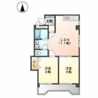 ライフオン生駒 西棟401の間取り