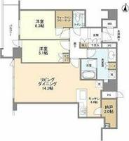 ブランズタワー梅田Northの間取り