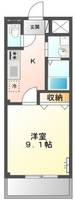 兵庫県姫路市網干区垣内南町(アパート)の賃貸物件の間取り