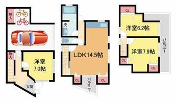 物件の間取り画像