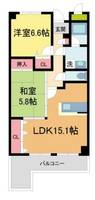 セレッソカージェ芦屋203の間取り