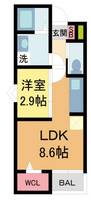REGIES清荒神I203の間取り