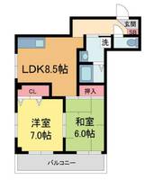 Kマンション203の間取り