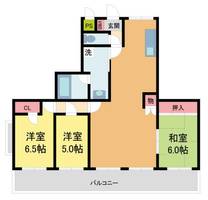 川西町ビル202の間取り