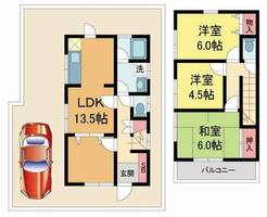 兵庫県西宮市菊谷町(一戸建)の賃貸物件の間取り