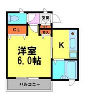 フラッツ栄根(さかね)103の間取り