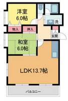 パラッツオ五反田206の間取り