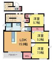 物件の間取り画像