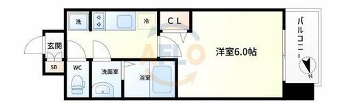 プレサンス西九条GATERISEの間取り