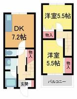 STハイツ芦原203の間取り