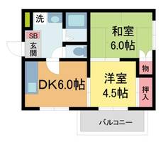 パルコート甲子園口102の間取り