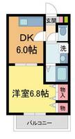 グレイス西宮北口A棟305の間取り
