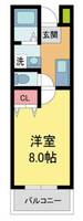 ボンヌシャンス105の間取り