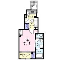 兵庫県姫路市広畑区早瀬町2丁目(アパート)の賃貸物件の間取り