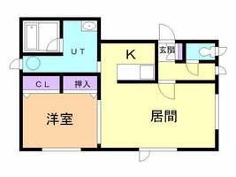 東町グレイスタウンE201の間取り