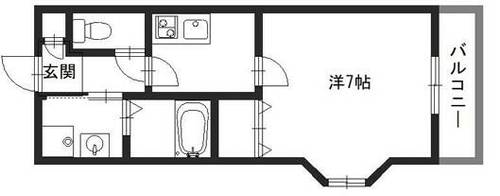 ネオクオーツ幸弐番館201の間取り