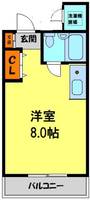 カーサ鹿谷402の間取り