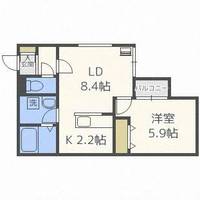 北海道札幌市北区北三十二条西4丁目(マンション)の賃貸物件の間取り