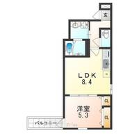 大阪府岸和田市西之内町(アパート)の賃貸物件の間取り