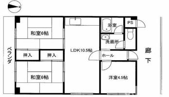 明香マンションの間取り