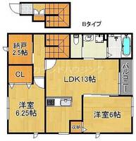 物件の間取り画像