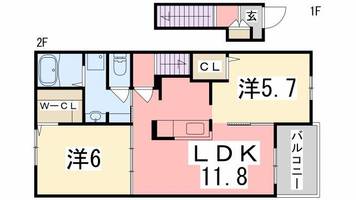 物件の間取り画像