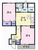 兵庫県姫路市網干区興浜(アパート)の賃貸物件の間取り