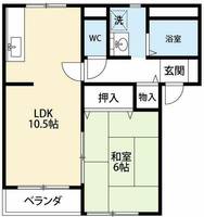 ジュネス光 D棟の間取り