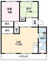 杉山コーポC棟の間取り