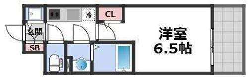 エスリード難波AGREAの間取り