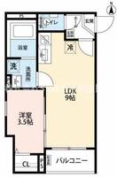 パロス瓢箪山ラドスールの間取り