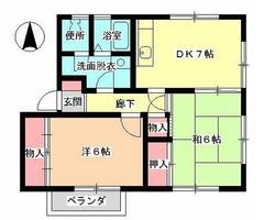 兵庫県姫路市網干区坂出(アパート)の賃貸物件の間取り