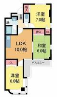 シュロス五月山2の間取り