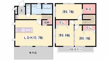 物件の間取り画像
