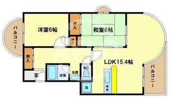 ノイメゾン京町堀の間取り