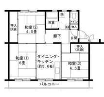 ビレッジハウス志染2号棟の間取り