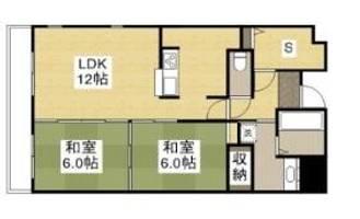 兵庫県姫路市広畑区東新町2丁目(マンション)の賃貸物件の間取り