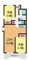 大仁マンション302の間取り
