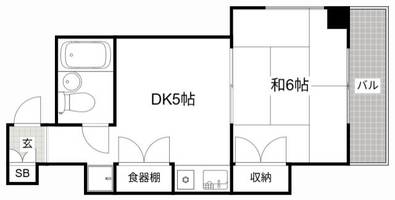 ジュネス姫路Ⅰ803の間取り