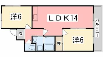 ロイヤルコーポ東雲505の間取り
