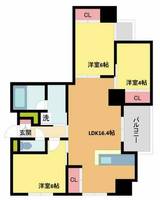 グランデージ池田栄本町503の間取り