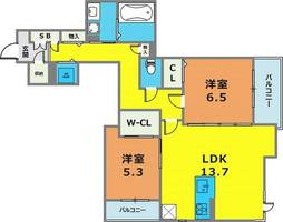 物件の間取り画像