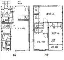 兵庫県姫路市大津区天満(一戸建)の賃貸物件の間取り