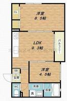 Courtyard House湯里の間取り