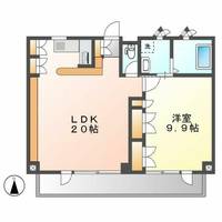 垣戸マンション501の間取り